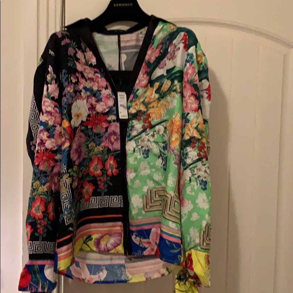 BRAND NEW Versace Flower Patterned Blouse